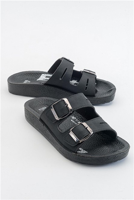 Chinelos Casuais Femininos - Pretos #371283