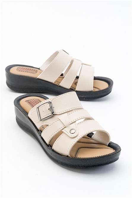 Chinelos Casuais Femininos - Bege #381678