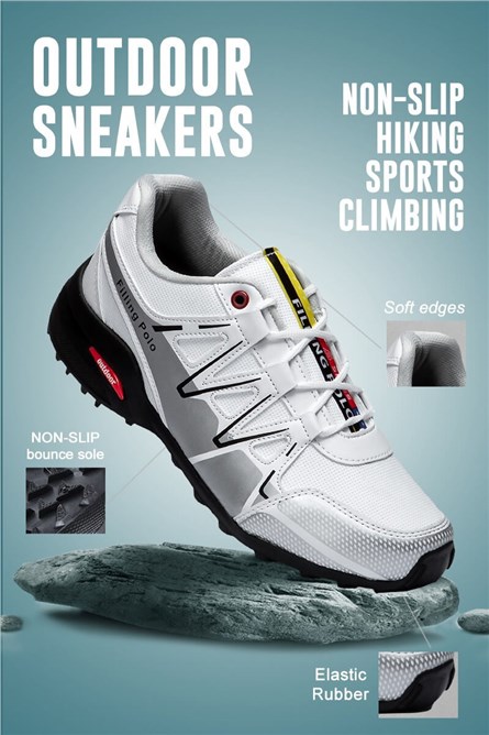 Botas de caminhada masculinas 045 - Brancas 988147