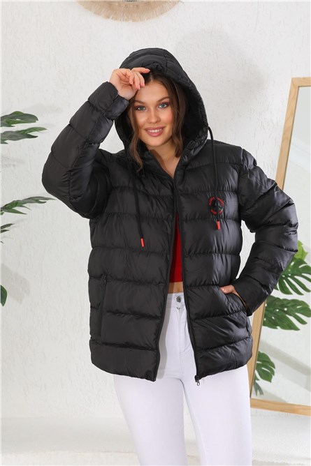 Giacca impermeabile da donna GBDM-230 - Nera #409297