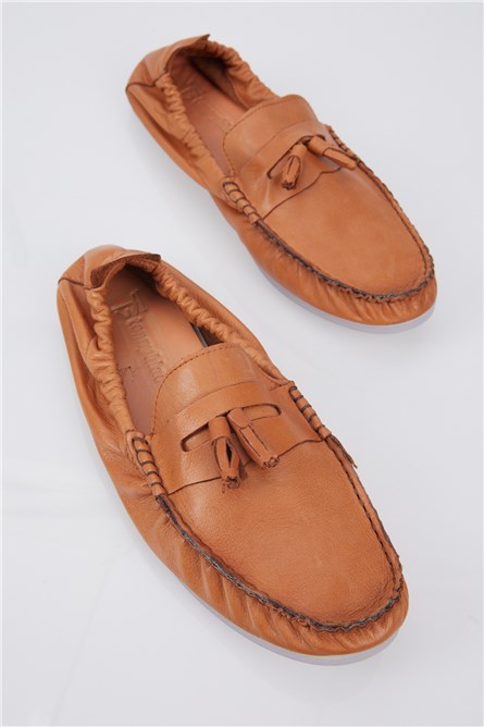 Mocassins masculinos de couro genuíno - Taba #401263