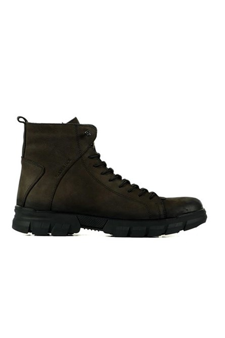 Botas masculinas de couro genuíno Hammer Jack 102 20725-M - cáqui #368428