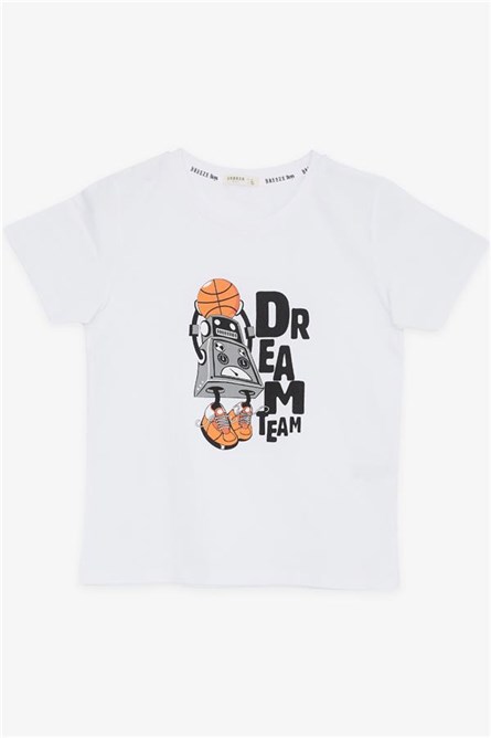 Camiseta infantil para meninos - Branca #402166