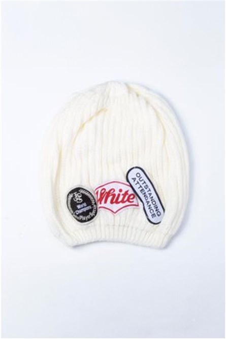 Boina bordada em malha de lã #274968