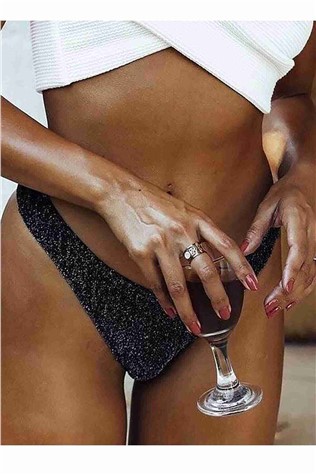 Parte inferior do maiô - Preto #324528