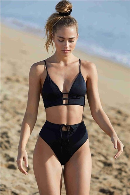 Parte inferior do fato de banho - Preto #311096