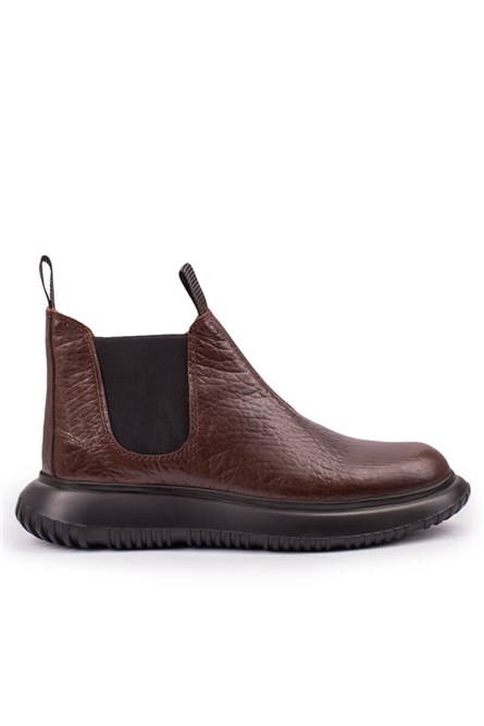 Botas masculinas de couro genuíno Antonio Garcia - marrom 20210835638