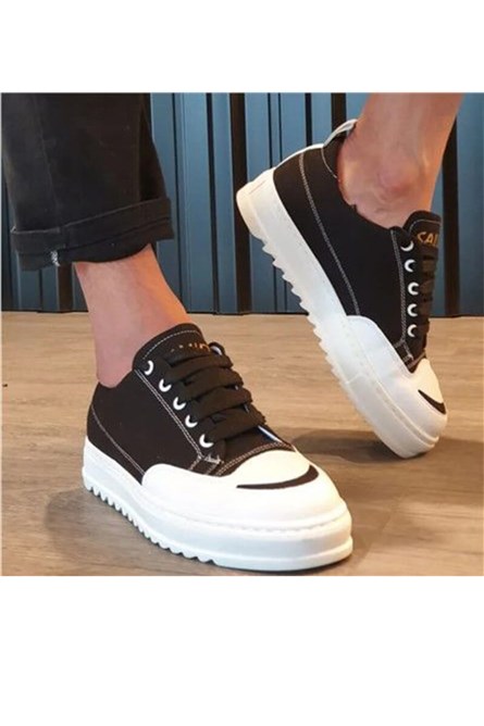 Sapatos Masculinos de Cadarço SLW-021 - Preto #371349