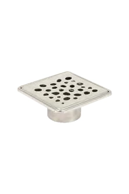 Sukar Linha 9 Sifão de piso com grade 10x10cm - Cromo #342491