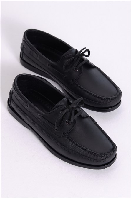 Scarpe da uomo in vera pelle - Nero #401276