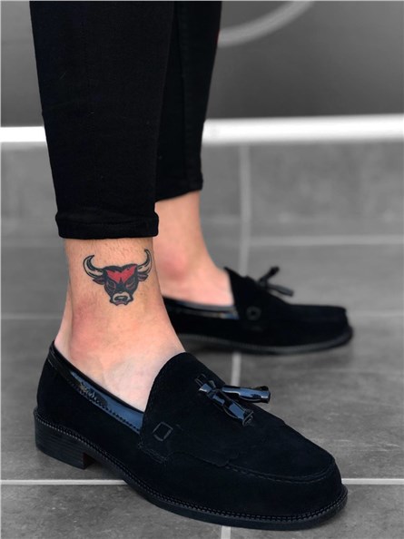 Sapatos de camurça clássicos unisex BA0062 - Preto #322165