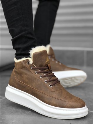 Botas esportivas masculinas BA0151 - vison #322283