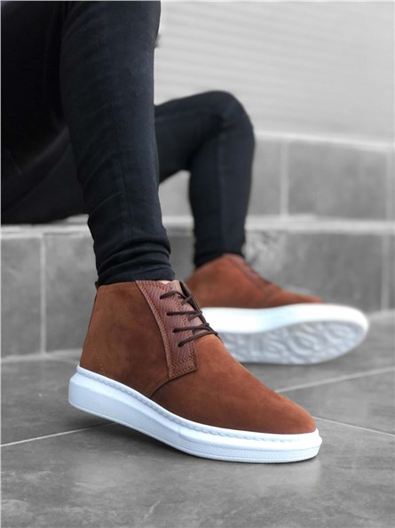Botas masculinas de camurça BA0190 - Taba #322404