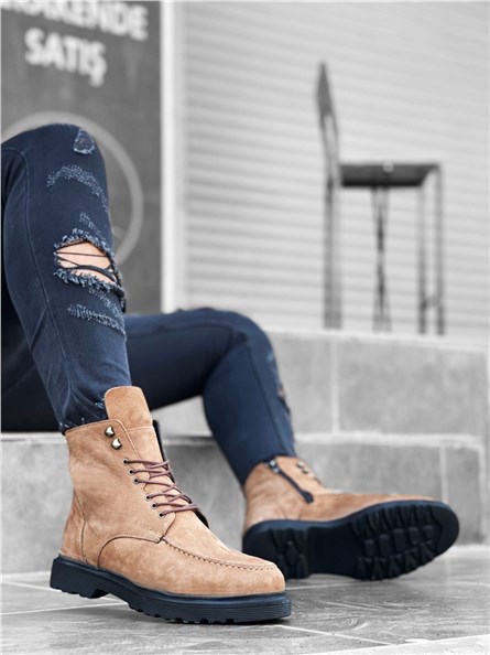 Botas Nubuck Naturais Masculinas BA0212 - Taba #359270