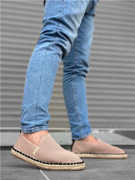 Alpercatas têxteis masculinas BA0224 - Color Mink #382099