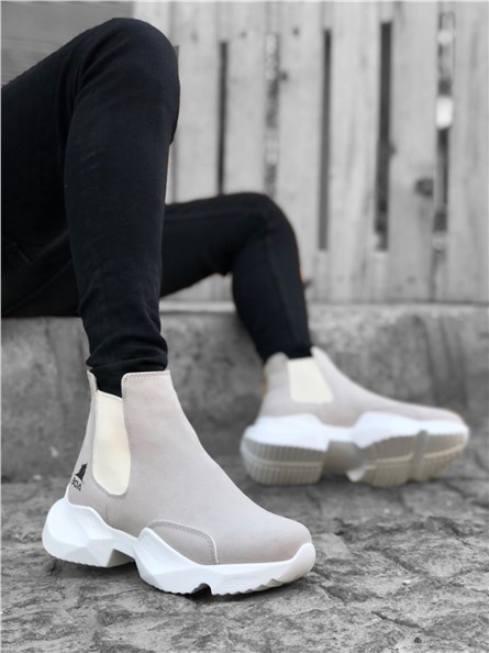 Botas esportivas femininas BA0444 - cinza claro #363103