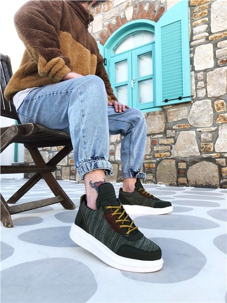 Calçados esportivos masculinos BA0606 - cáqui #328047