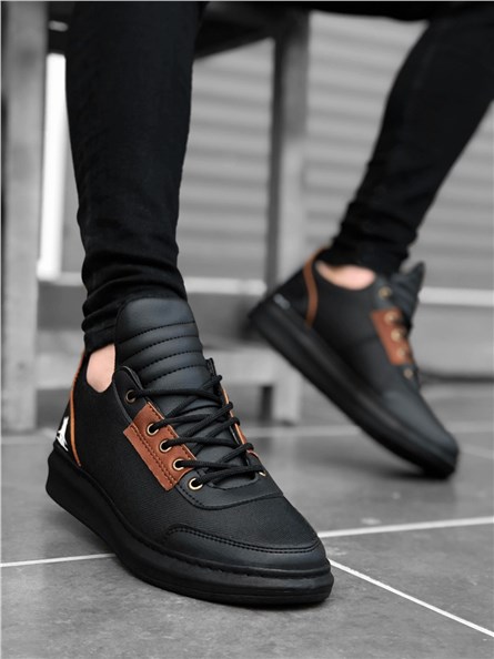 Sapatos Casuais Masculinos BA0606 - Preto #322446