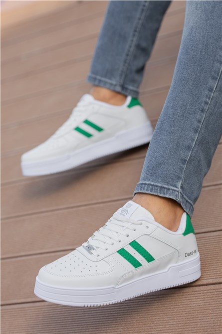 Muške sportske cipele - bijele sa zelenim #362330