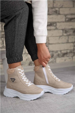 Botas esportivas femininas - bege #298912