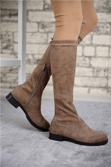 Botas femininas - Vison 298655