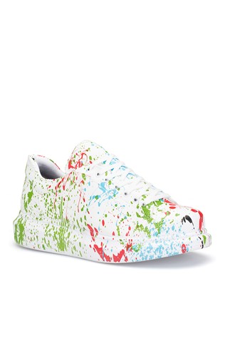 Sneakers barbati verde/alb #267401