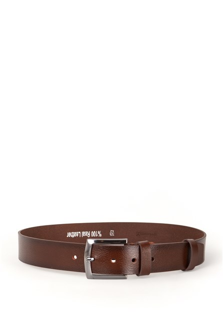 Cintura sportiva da uomo 505 in vera pelle - marrone # 386654