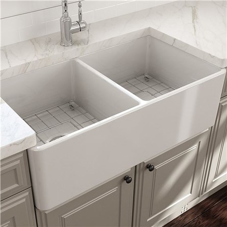 Bocchi Lavello konyhai mosogató 85 cm - fehér #336418