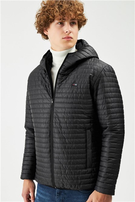 Jaqueta masculina impermeável e à prova de vento M-101 - Preta #408435