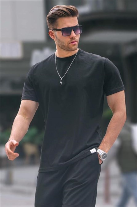 Camiseta Masculina Regular Fit 6131 - Preta #395156