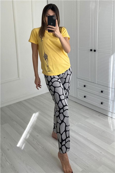 Pijama Feminino 441007 - Amarelo #383075