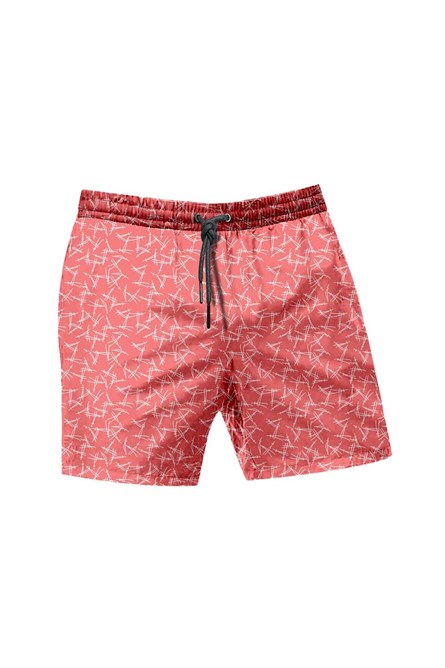 Shorts de Praia Masculino B1550/O1240-10 - Laranja #315258