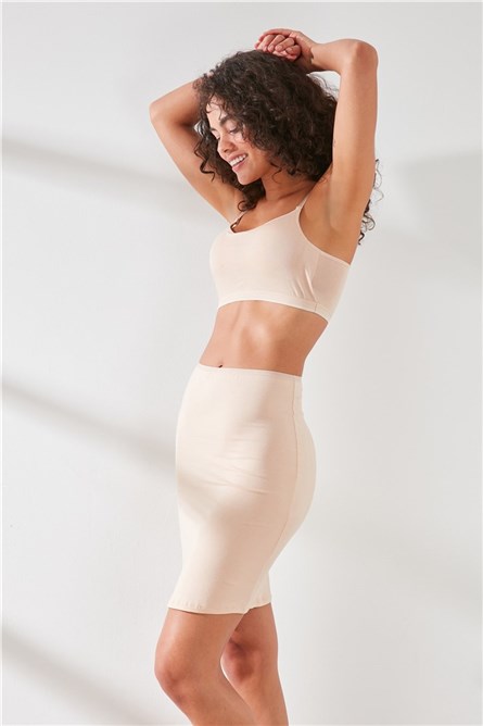 Saia Feminina C11438 - Bege Claro #316311