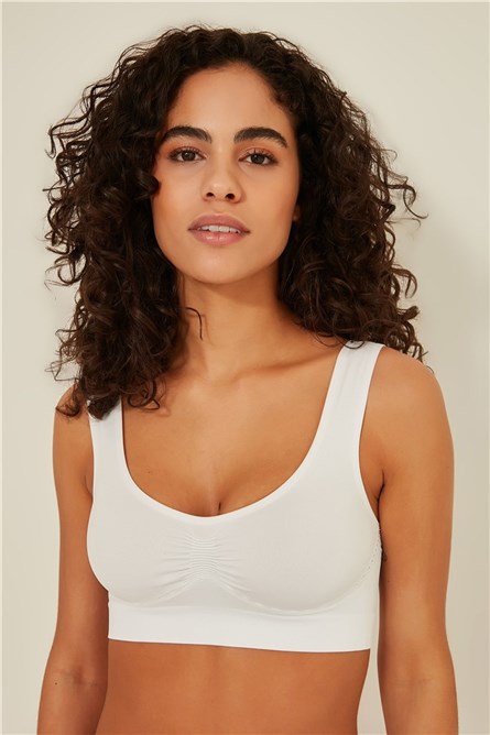 Sutiã Sem Costura Feminino C14015 - Branco #315181