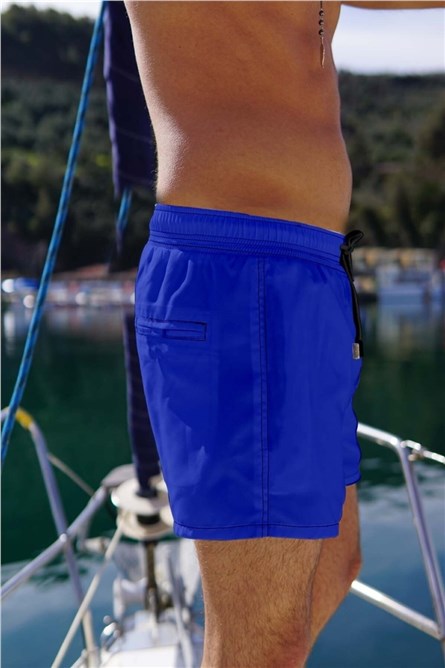 Calções de praia masculinos C1360 - Azul Brilhante #331405