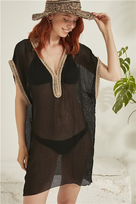 Vestido de Praia 21900 - Preto #314357