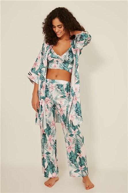 Pijama Feminino 045 - Verde-cru #315190