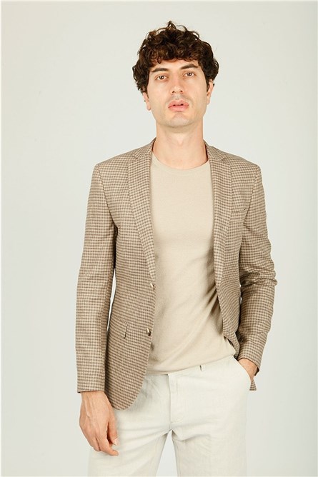 Jaqueta Masculina Regular Fit 6 Drop - Bege 307270