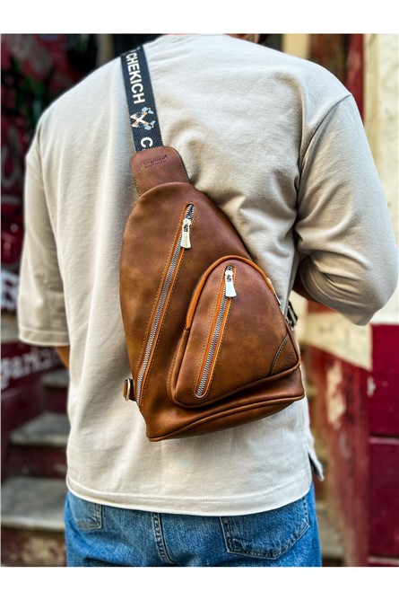 Bolsa de ombro masculina CH103 - Taba #367333