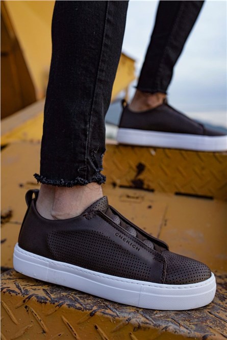 Sapatos Unissex Chekich CH011 - Marrom Escuro #359477