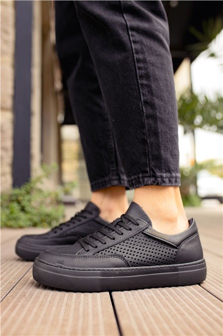 Sapatos unissex Chekich com atacadores CH015 - Preto #359360