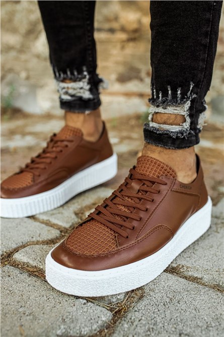 Calçados Masculinos Chekich CH017 - Taba #359495