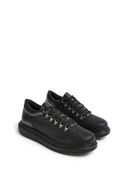 Sapatos unissex Chekich com cadarços CH021 - Preto #359501