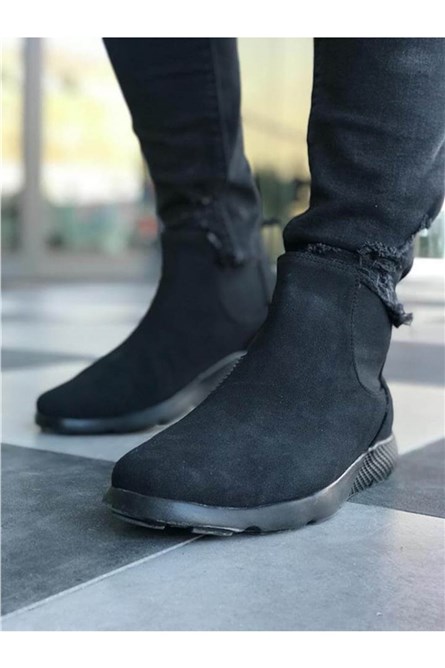Botas masculinas de camurça Chekich CH049 - pretas #359379