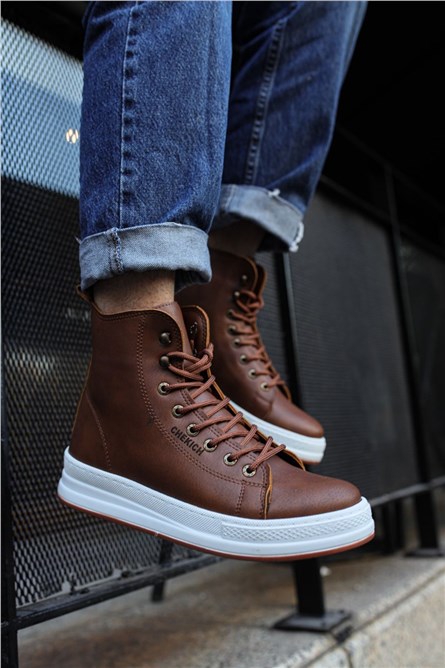 Botas masculinas Chekich CH055 - Taba #359386