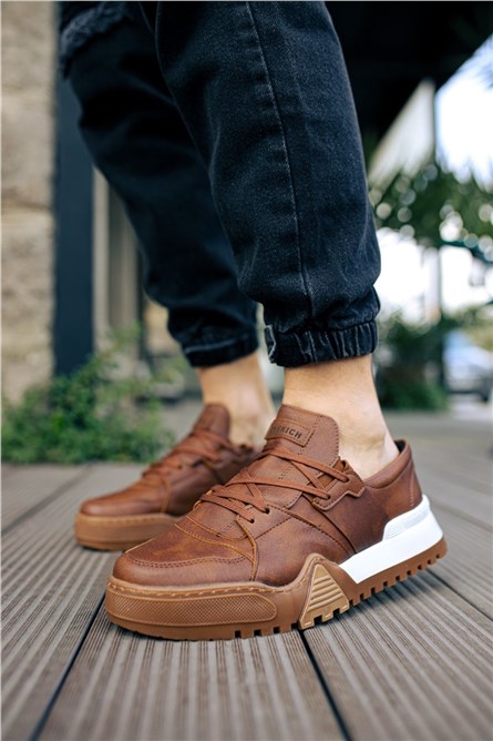 Calçados Masculinos Chekich CH067 - Taba #359573