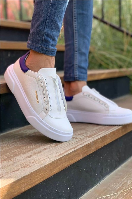 Sapatos Masculinos Chekich CH092 - Branco #359616