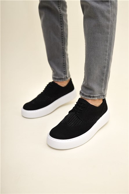 Sapatos masculinos de camurça Chekich CH149 - pretos #359698