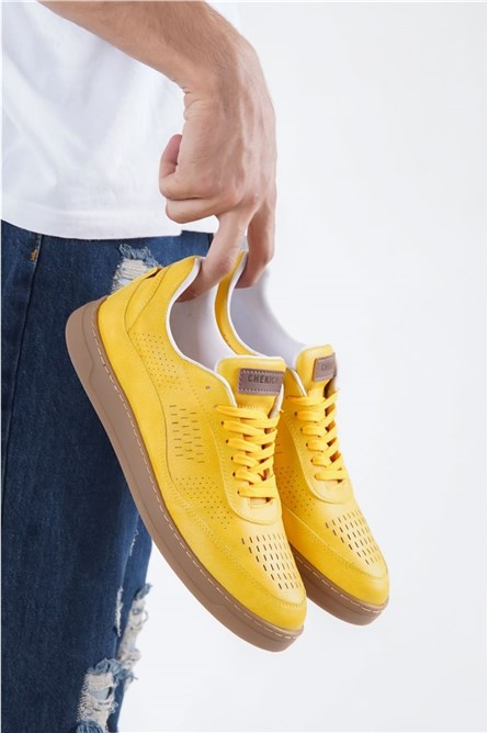 Sapatos Masculinos Chekich CH157 - Amarelo #359705