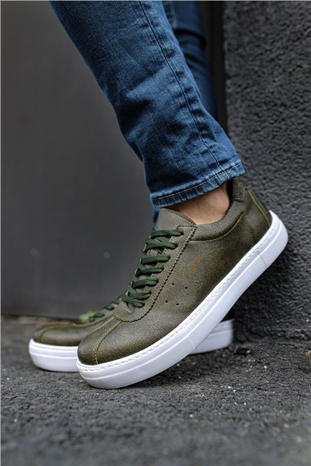 Sapatos Masculinos Chekich CH163 - Cáqui #359709
